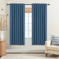 KOUFALL Denim Blue Curtains for Boys Bedroom, 2 Panels Set by KOUFALL