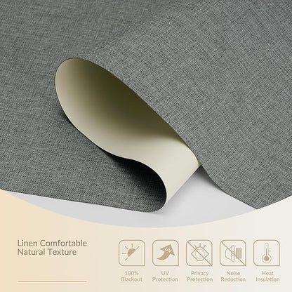 Boolegon Motorized 100% Blackout Roller Blinds - Image 4