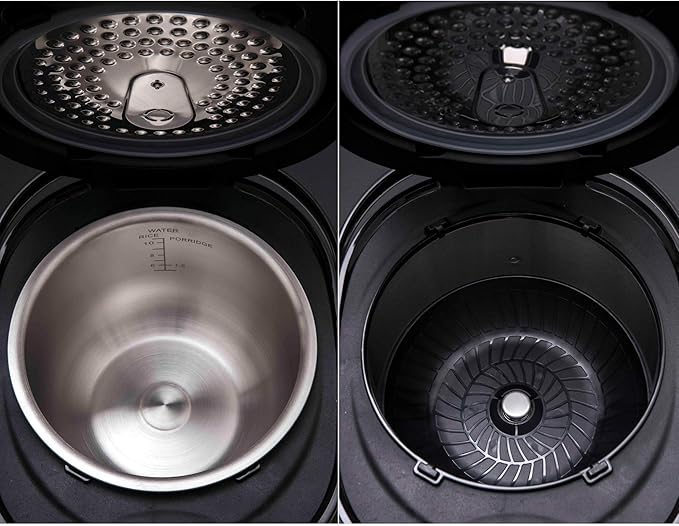 Buffalo Titanium Grey IH SMART COOKER, Rice Cooker and Warmer, 10 cups of rice - Image 7