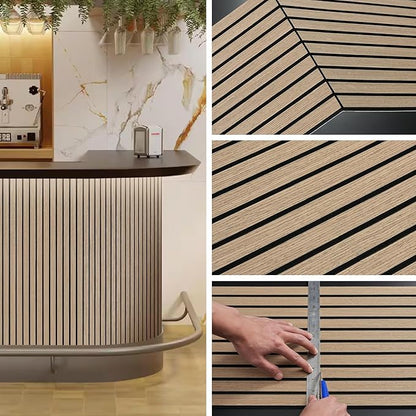 ARMURO Acoustic Wood Wall Panels, 94.5" Extra-Long Easy Peel & Stick Panels - Image 9