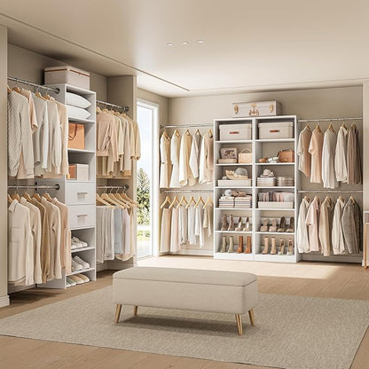 W1 Closet System, 3.5FT-7.7FT Closet Organizer System - Image 2