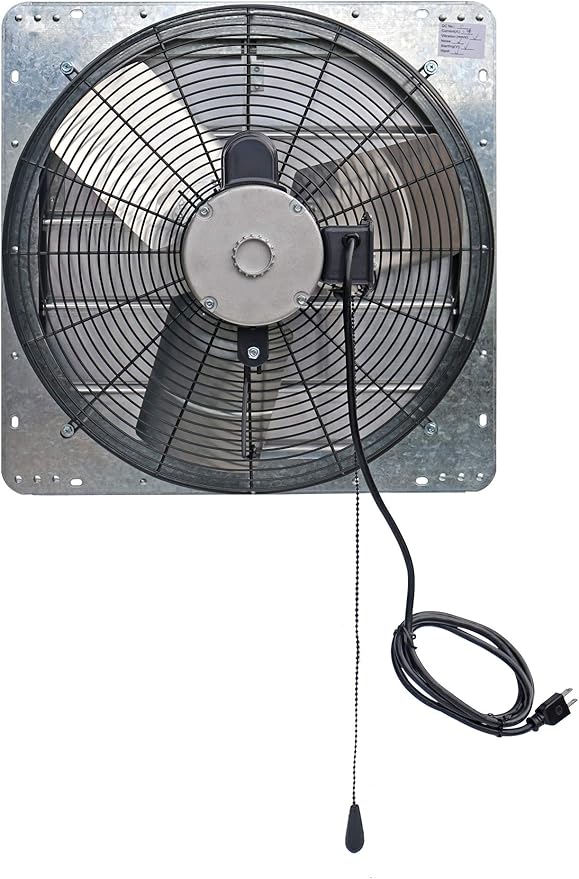 iLiving ILG8SF20V-T 20 inch Shutter Exhaust Attic Garage Grow, Ventilation Fan - Image 3