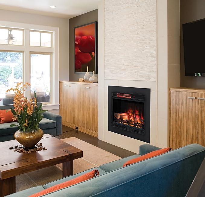 ClassicFlame 23II042FGL 3D Infrared Quartz Fireplace Insert - Image 7