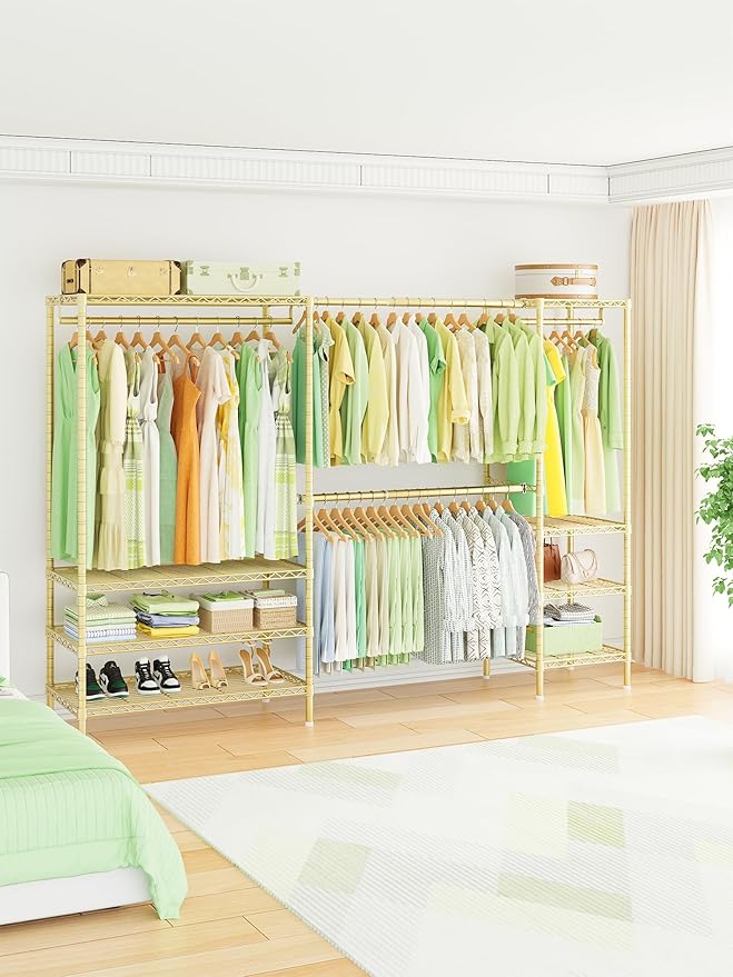 Ulif E11 Heavy-Duty Garment Rack, Metal Freestanding Clothes Rack and Closet - Image 2