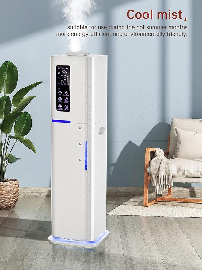 2.64Gal Humidifiers for Bedroom Large Room, Warm and Cool Mist up to 500ft² - Image 5