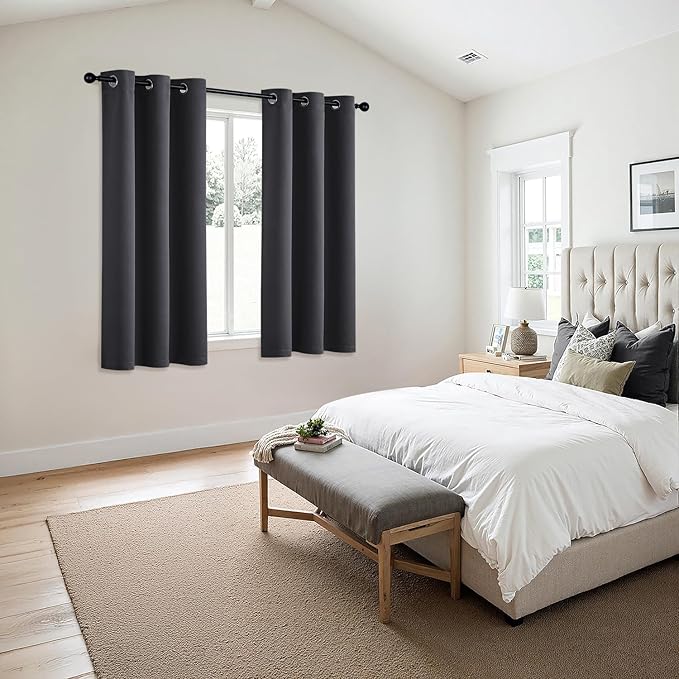 MIULEE Grey Blackout Curtains - Image 6