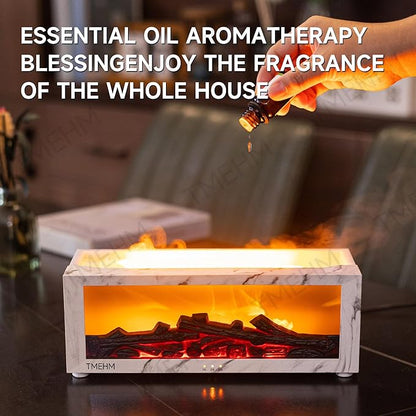 Fireplace Flame Air Diffuser Humidifier, 7 Colors Aromatherapy Essential Oil - Image 4