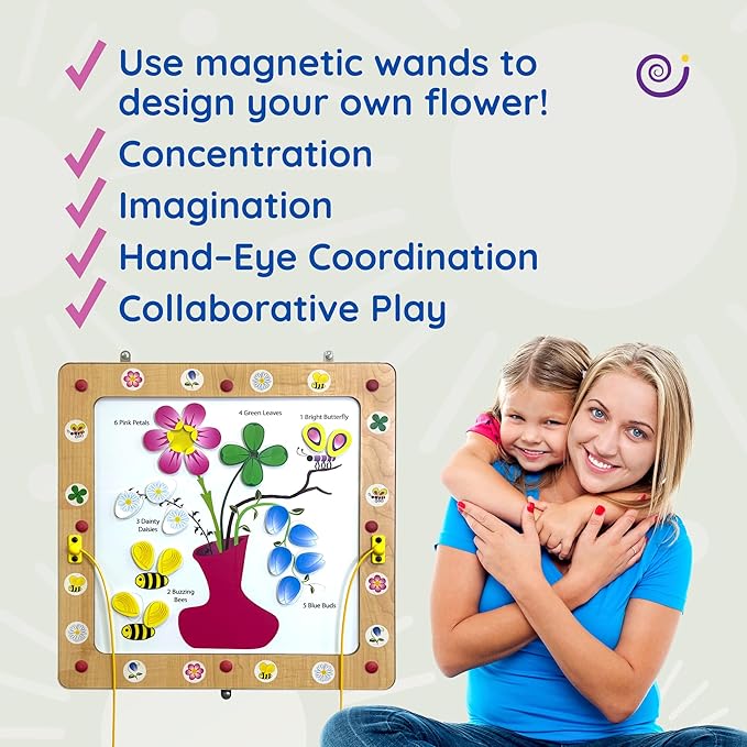 Magnetic Toddler Activity Wall Panel Toy – Interactive Wall Busy Board – - Image 2