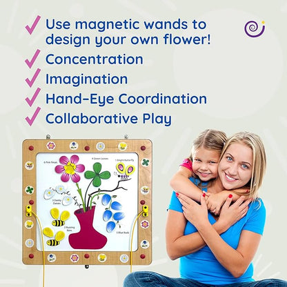 Magnetic Toddler Activity Wall Panel Toy – Interactive Wall Busy Board – - Image 2