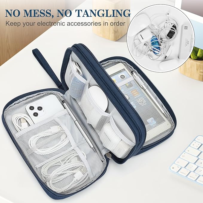 FYY Electronic Organizer, Large Travel Cable Organizer Bag Pouch Electronic - Image 5