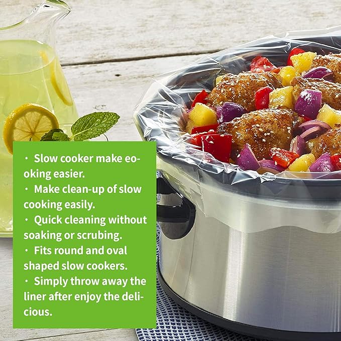 20 Count Disposable Slow Cooker Liners and Cooking Bags | Extra Large Size Fits - Image 7