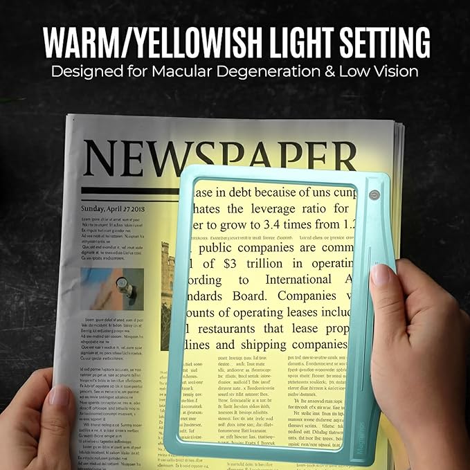 MagniPros 5X Rechargeable Large Ultra Bright LED Page Magnifier - Image 2