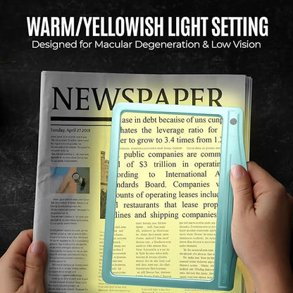 MagniPros 5X Rechargeable Large Ultra Bright LED Page Magnifier - Image 2