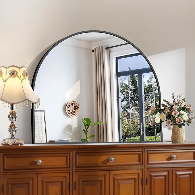 CIRCUMI Arched Wall Mirror, Metal Frame, Large Size - Image 5
