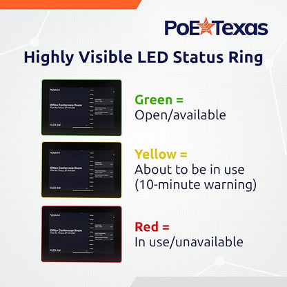 PoE Texas 8" Conference Room Scheduler - Image 5