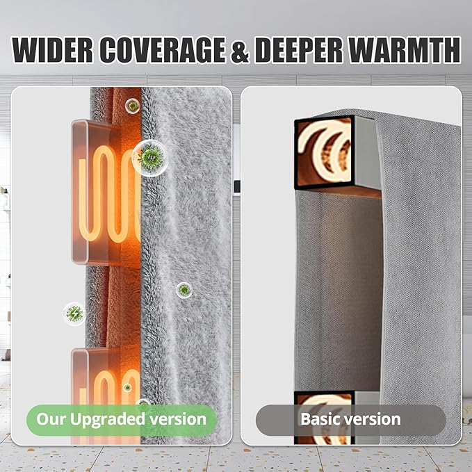 R FLORY Heated Towel Rack for Bathroom, 6 Bar Wall Mounted Towel Warmer Rack - Image 4