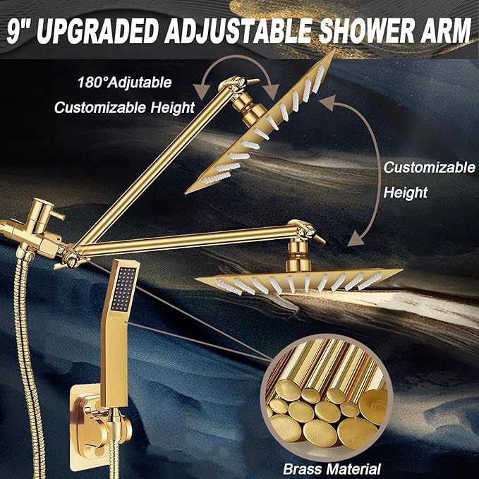 10'' Square Rain Shower Heads - Image 4