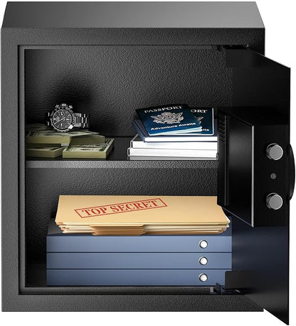 Bonsaii Steel Safe Box with Digital Keypad Lock, 1.2 Cubic Feet Security - Image 3