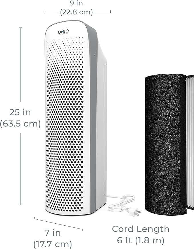 Pure Enrichment PureZone Elite True HEPA Large Room Tower Air Purifier - Image 8