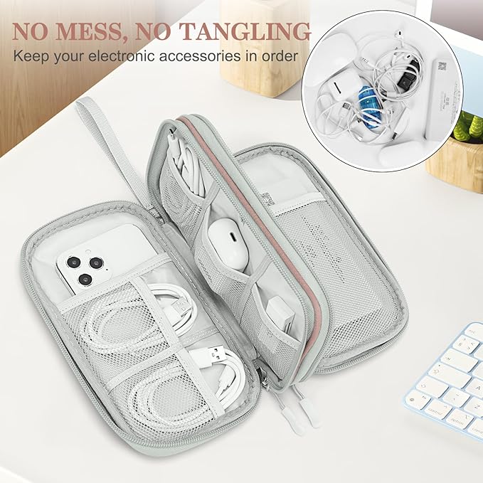 FYY Electronic Organizer, Travel Cable Organizer Bag Pouch Electronic - Image 5