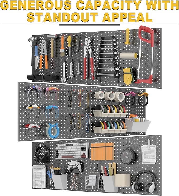 Ultrawall Metal Pegboard Panels, Pegboard Wall Organizer, Garage Tool Storage - Image 5