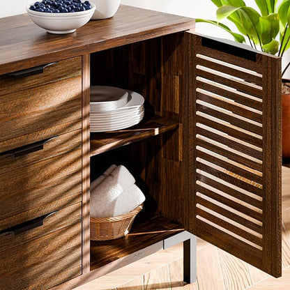 Bme Millie Premium Solid Wood Sideboard Storage Cabinet - Image 4