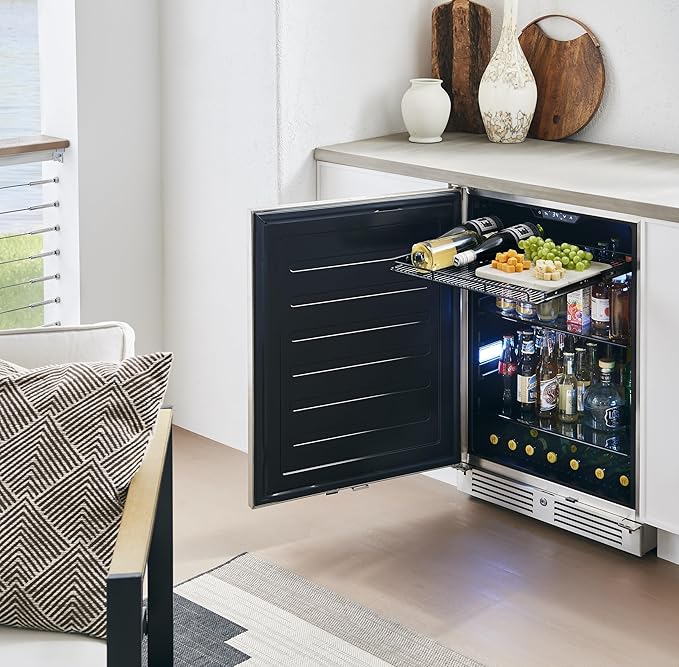 Zephyr Presrv 24 Inch Outdoor Wine Fridge & Beverage Refrigerator Single Zone - Image 9