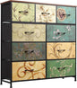 WLIVE 9-Drawer Dresser, Fabric Storage Tower by WLIVE