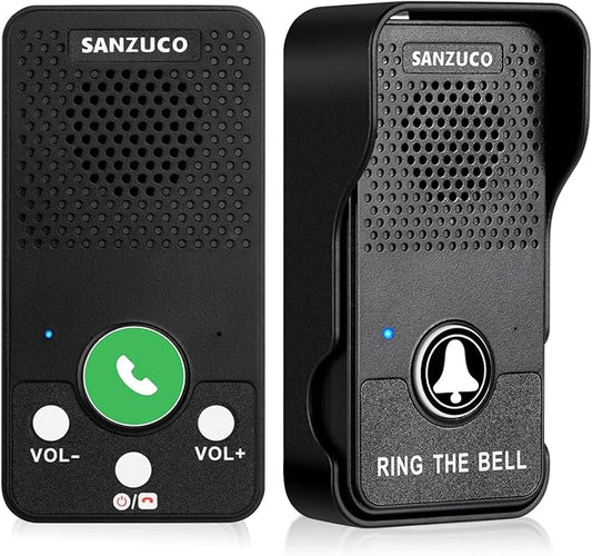 Doorbells, Hands Free Wireless Doorbell Intercom Upgrade, Waterproof Full by SANZUCO