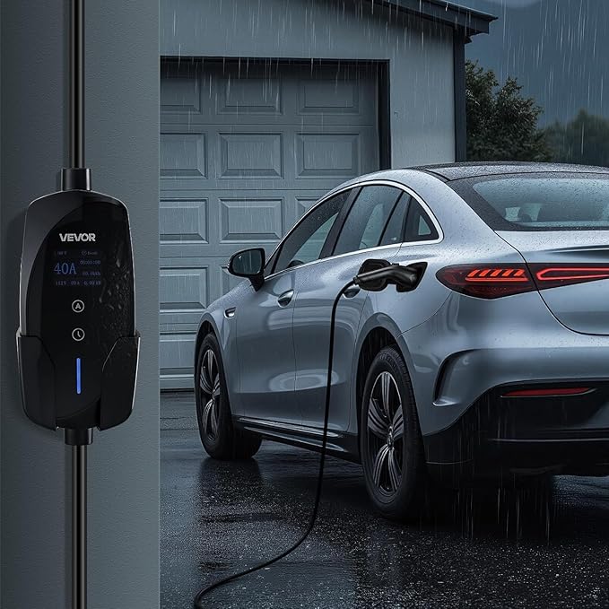 VEVOR Level 2 EV Charger, 40 Amp Adjustable Current, 240V Electric Vehicle - Image 8