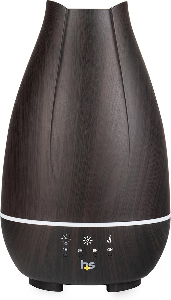 HealthSmart Essential Oil Diffuser, Cool Mist Humidifier and Aromatherapy by HealthSmart