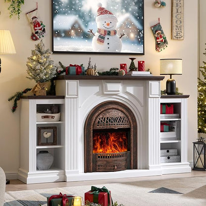 Farmhouse Electric Fireplace by FFBCFDKFurnitureSet