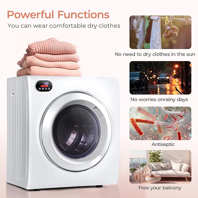 Euhomy 2.65 Cu.Ft Portable Dryer - Image 5