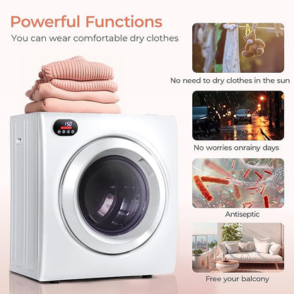 Euhomy 2.65 Cu.Ft Portable Dryer - Image 5
