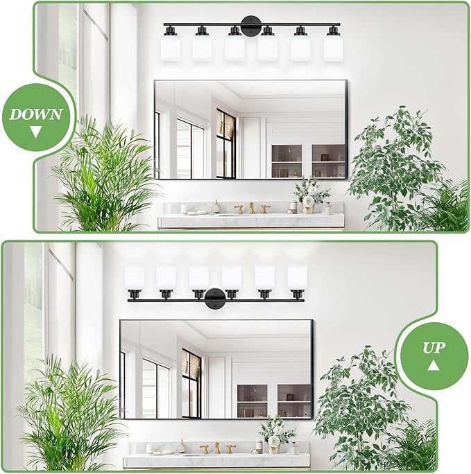 Guliaofo 6-Light Bathroom Light Fixtures, Vanity Lights - Image 6