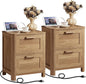 Joaxswe Farmhouse Nightstand Set of 2 by Joaxswe