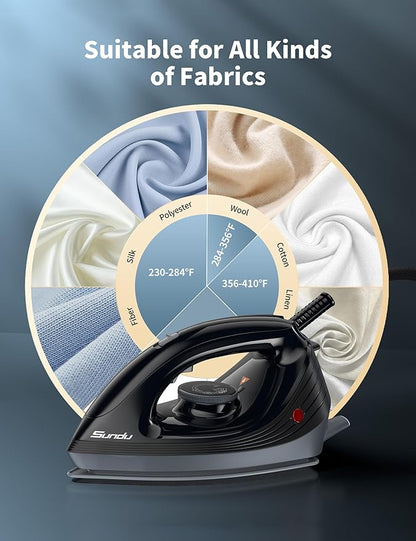 Sundu Iron Steamer for Clothes, 1600W Steam Station Professional Steam Iron For - Image 3