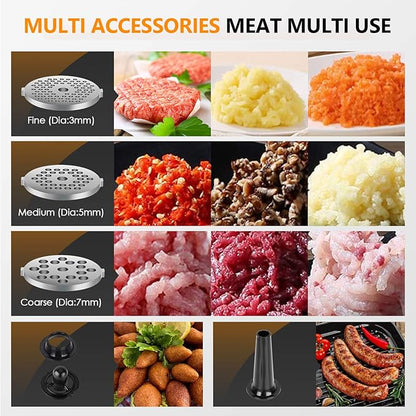 CHEFFANO Meat Grinder Electric, 350W Electric Meat Grinder, Molino De Carne - Image 4