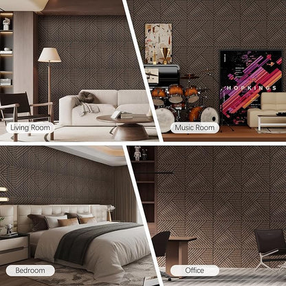 ARMURO 4 Packs Acoustic Wall Panels - Image 8