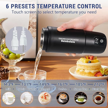 Travel Electric Kettle, Balabulala Portable Water Boiler - Image 2