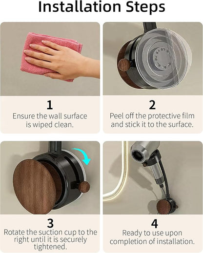 Hands Free Hair Dryer Holder Wall Mounted - Image 8