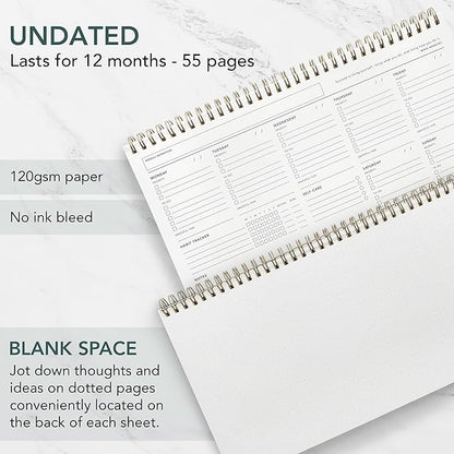 Zen & Flow - Undated Weekly Planner, Dashboard Desk Pad, To Do List Notepad - Image 4