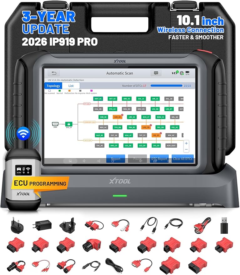 XTOOL IP919 PRO Scan Tool, ECU Pr0gramming Car OBD2 Scanner - Image 8