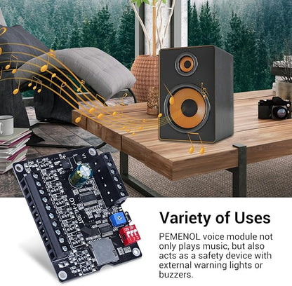 30W Voice Playback Module, PEMENOL DC 9-24V Voice Broadcast Device 9 Trigger - Image 6