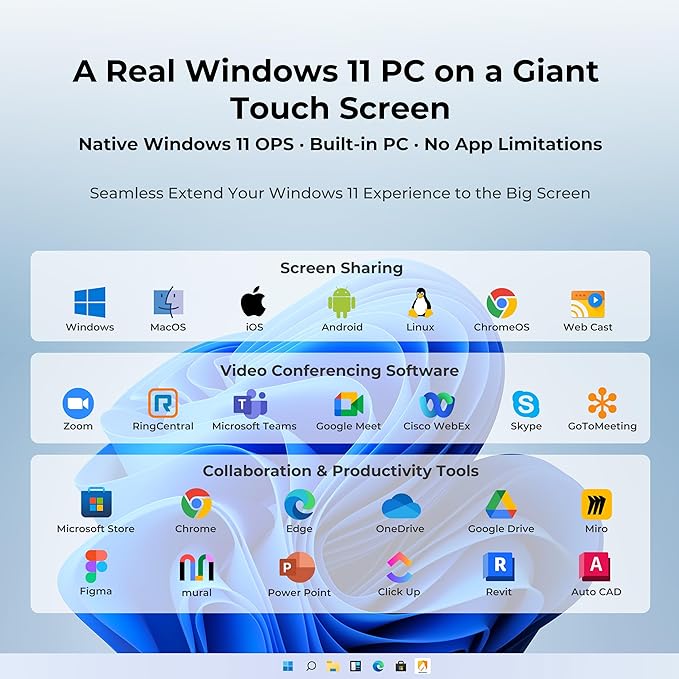 NearHub S Pro 4K UHD Smart Board, 75” Windows 11 Interactive Whiteboard - Image 2