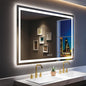 YEELAIT 60x40 Inch LED Bathroom Mirror by YEELAIT