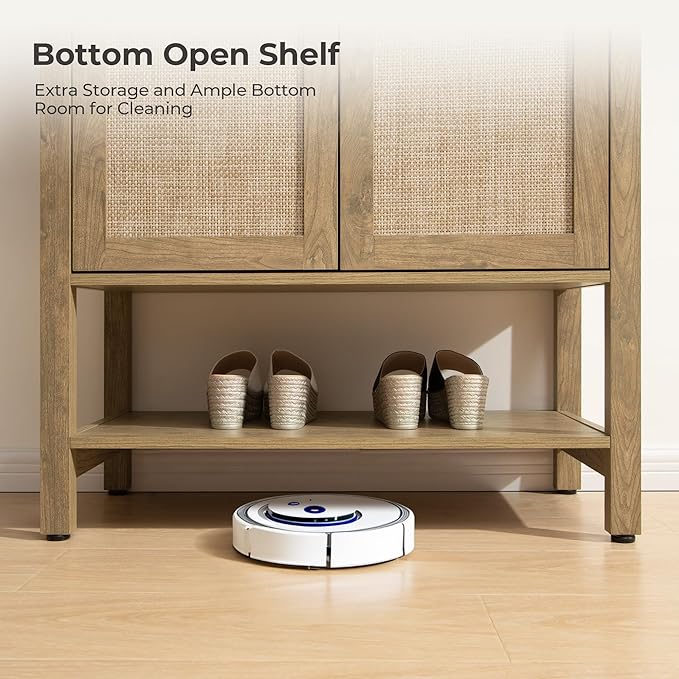 SICOTAS Rattan Shoe Cabinet - Image 4
