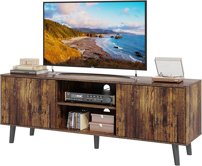 EROMMY 63'' Fluted TV Stand for 70 Inch TV, Modern Entertainment Center - Image 7