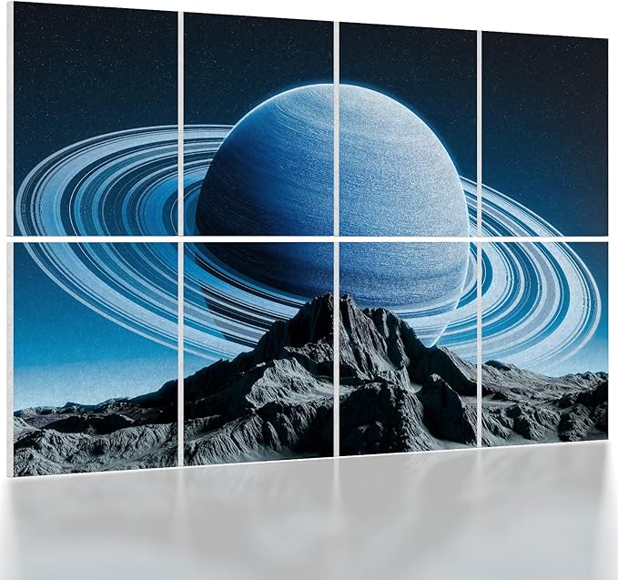 UMIACOUSTICS 8 Pcs 0.7Inch Thick Art Acoustic Panels, Total 47.2” x 31.5” by UMIACOUSTIC