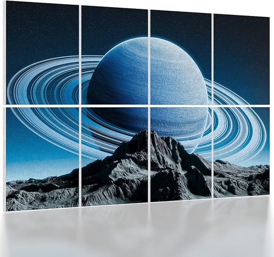 UMIACOUSTICS 8 Pcs 0.7Inch Thick Art Acoustic Panels, Total 47.2” x 31.5” by UMIACOUSTIC